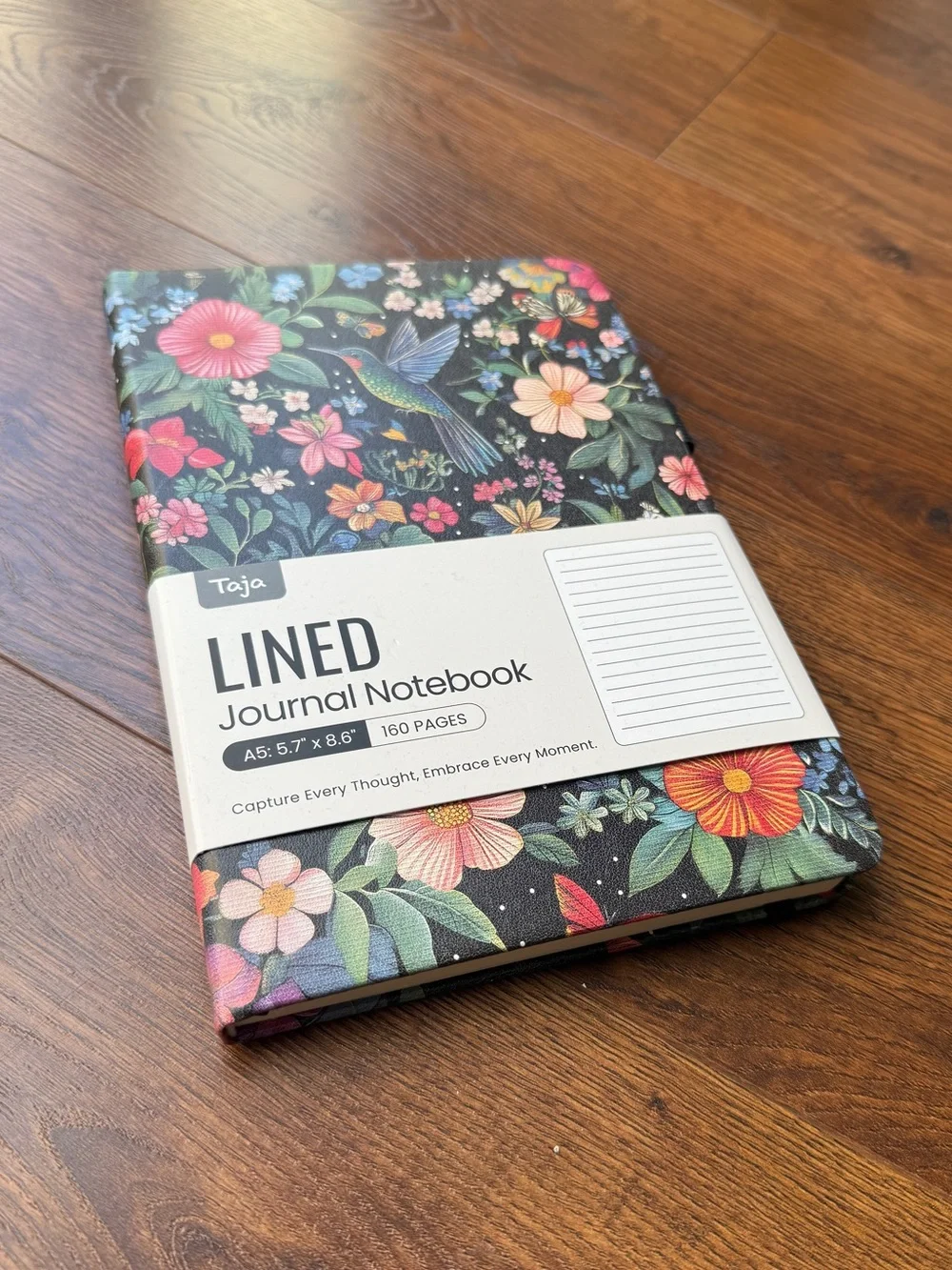 Floral Lined Journal Notebook